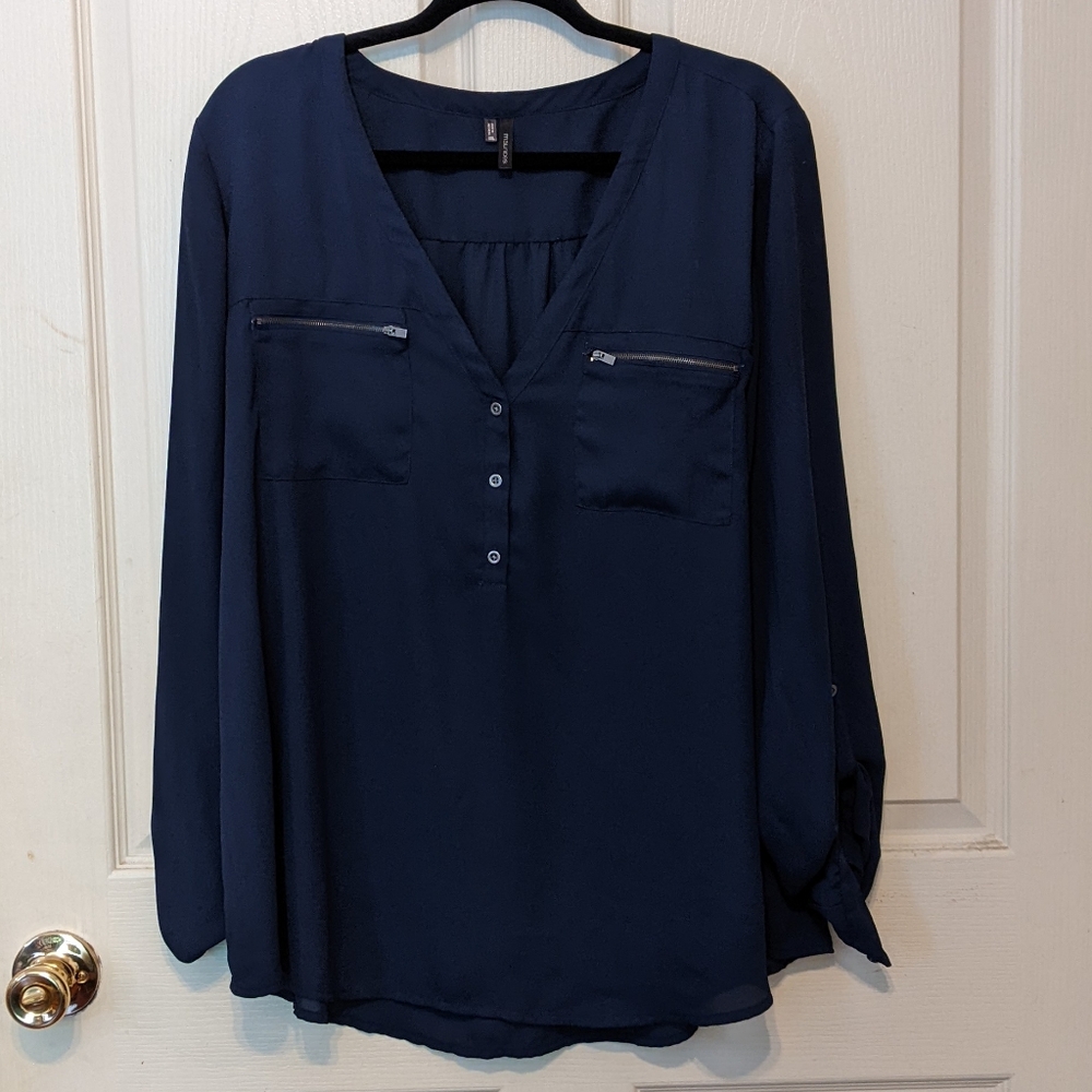 Navy Blouse